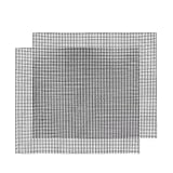 Grillmatten Set, 42 * 36cm Gitter Grillmatte antihaftbeschichtet zum Grillen von Fleisch, Gemüse,...