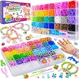 CGBOOM 5000+ Loom Bänder Set, 62 Farben Gummibänder für Armbänder mit Mehr Zubehör, Geschenk...