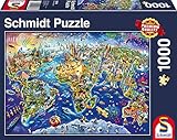 Schmidt Spiele 58288, Discover the World, 1000 Teile Puzzle