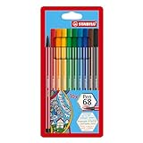 Premium-Filzstift - STABILO Pen 68 - 10er Pack - mit 10 verschiedenen Farben