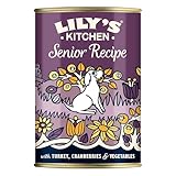 Lily's Kitchen Mit natürlichen Zutaten hergestellt, Dosen-Nassfutter Hundesenior-Rezeptur mit...