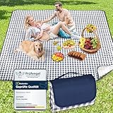 Anyiner Picknickdecke 200x200 cm, Sandfest Stranddecke Wasserdicht Campingdecke, Waschbar...