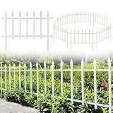 Thealyn Dekorativer Gartenzaun aus Metall, 57 cm breit x 45 cm hoch (5 Paneele, Gesamtlänge 2,8 m),...