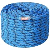 VEVOR statisches Kletterseil 12,7 mm, 60,9 m Outdoor-Kletterseil aus Polyester, 30 kN...