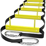 Feuerleiter 2 Geschichte | Seilleiter Feuerwehrleiter für Häuser 2 Stock | Tragbar | Faltbar und...