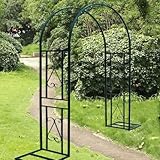 Gartenbogen Metall Rosenbögen Rostfrei Deko Rankgitter für Kletterpflanzen Outdoor Eingang