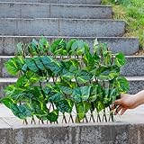 Künstliche Hecke Efeu Sichtschutz, Balkon Sichtschutz Kunstpflanzen Sichtschutzfächer,...