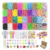 CALOPEAH 2500 Loom Bänder Set, Loom Bänder Zubehör, 2300 Loom Bänder, Loom, Loops Gummis, Gummi...