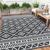 Enyhom Outdoor Teppich Wetterfest Kunststoff Groß RV Camping Außenteppich Wendbarer Picknickdecke...