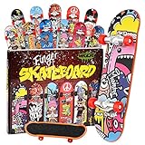 Magicat Finger Skateboard - 12 stylische Fingerskateboards, Spielzeug Finger Skateboard für Party I...