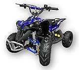 Moto4Kids Highper Kinder Elektro Quad Avenger 1200 Watt 48V bürstenloser Motor blau