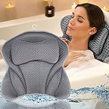 Amzeeniu Badewannenkissen,Neue Nackenkissen für Badewanne4D Mesh Nackenkissen Badewanne Kopfkissen...