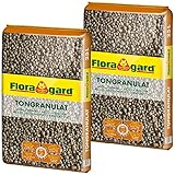 Floragard Blähton Tongranulat 50 L (2×25 L) – natürliches Drainagematerial &...