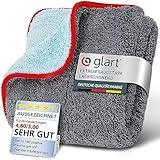 Glart Poliertuch Auto Trockentuch - Premium Mikrofasertuch Auto für Autopolitur, Scheiben & Cockpit...