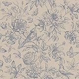 rasch Tapete 449471 aus der Kollektion Florentine II – Vliestapete in Beige mit floralem Muster im...