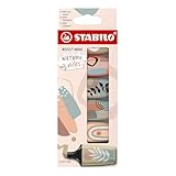 STABILO - Textmarker - BOSS MINI Naturevibes - 6er Pack - 6 Farben