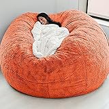 Luxuriöser Kunstfell-Sitzsack für Erwachsene, ultraweich, riesig, 1,5 m, 2,1 m, 2,1 m, ohne...