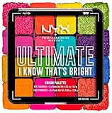 NYX Professional Makeup Lidschattenpalette mit 16 Farbtönen, Intensives und langanhaltendes Finish,...