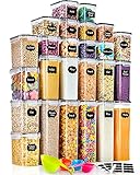 GoMaihe Vorratsdosen 25 Set Aufbewahrungsbox Küche Organizer, Luftdicht Vorratsbehälter Plastik...