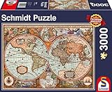 Schmidt Spiele 58328 Antike Weltkarte, 3000 Teile Puzzle, Black