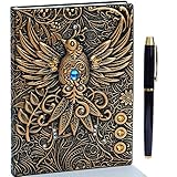 3D Phoenix Vintage 2019 Tagebuch+ Stift,A5 Notizbuch Liniert,Personal Organizer Planer Journal...