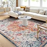 Surya Asmara Vintage Teppich groß - Teppich Wohnzimmer 160x220cm, Esszimmer, Schlafzimmer -...