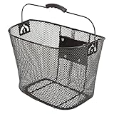 Prophete Fahrradkorb, abnehmbar, mit Lenkeradapter, PE-kunststoffbeschichtet, engmaschiges...