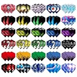 CyeeLife Dart Flights,30 Sets 90 Stück PET Standard Dart zubehör Perfekte für Soft und Steel Tip...