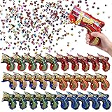 Joycabin Konfettikanone, 30 Stück Konfetti Pistolen Set, Konfetti Shooter Party Popper Biologisch...