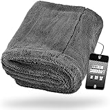 Nuke Guys Gamma Dryer XXL | Ultra saugstarkes Trockentuch 1400 GSM grau 50x80cm | Fusselfrei,...