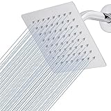 15cm Regenbrause, Voolan Quadrat Hochdruck Duschkopf aus Edelstahl 304, komfortables Duscherlebnis...