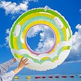 FISAPBXC Aufblasbarer Schwimmring, Aufblasbare Paillettenwolken-Schwimmring 70cm Großes,...