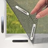 EASYmaxx Fliegengitter für Fenster mit Magic Click | Moskitonetz individuell zuschneidbar für alle...