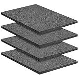 4 Stück Schaumstoff-Zuschnitt 400 x 300 mm,Schaumstoffinlay für Schutzkoffer,Schaumstoffeinlage,...