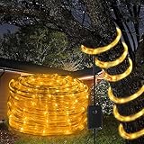Ikodm LED Lichterschlauch Aussen, Lichtschlauch mit Timer & 8 Modi, Lichterschlauch Außen...