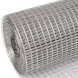 SXEVZOO 304 Edelstahl Drahtgitter Hardware-Tuch, 2'x2' Quadratmaschen Geschweißter Drahtzaun...
