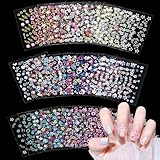 3D Nagelsticker 30 Blatt Nagelsticker Selbstklebend Blumen Blumenherzform Nageldesign Nail Sticker...