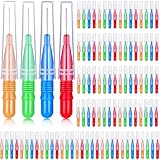 100 Stück Interdentalbürste Zahnstocher Dental Zahnseide Kopf Mundhygiene Interdentalbürste...