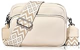 GASSDA Crossbody Bag Damen, Kleine Umhängetasche Damen Breiter Gurt, PU Leder Handtasche Damen mit...