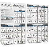 intensic Sports Slingtrainer Workout Übungs-Poster - 2X DIN A1-60 Fitness-Übungen fürs...