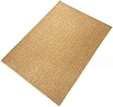 Handgefertigter Sisal-Teppich aus 100 % Baumwolle, rutschfest, geflochten, für Küche, Flur,...