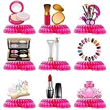 9Pcs SPA Tischdeko Mädchen SPA Honeycomb Dekoration für 3D Make up Theme Girl Birthday Party...