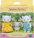 Sylvanian Families EPOCH Elefanten Familie 5376, bunt ,Mehrfarbig