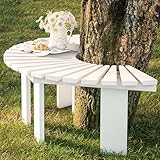 Gartenbank aus Holz für den Außenbereich, Hofbänke, Terrassenstuhl, Gebogene Bank mit...