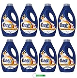 8x Dash Waschmittel Power Gold und Vanilleblüten,Flüssigwaschmittel für die Waschmaschine 20...