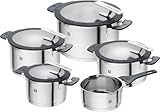 ZWILLING 1009150 Simplify Kochtopfset, stainless steel, Silber-Schwarz