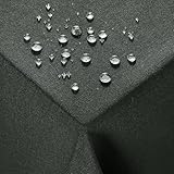 Deconovo Gartentischdecke Wetterfest Outdoor Tischdecke Abwaschbar Grau Tischdecken 220x130 cm...