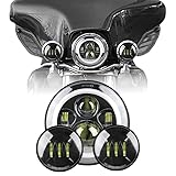 DXLZKCMRV LED-Scheinwerferlampe mit Blinker, Bernstein, kompletter Ring, Beleuchtung von Engelsaugen...