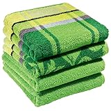 Erwin Müller Handtuch-Set 4er-Pack apfelgrün Größe 50x100 cm - Ludwigsburg - 100% Baumwolle -...