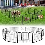 Yznahre 16-teilig Welpenlaufstall Freigehege, Welpenauslauf 60 cm hoch, Tierlaufstall Faltbar,...